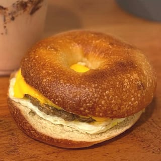 Sausage, Egg and Cheese Bagel